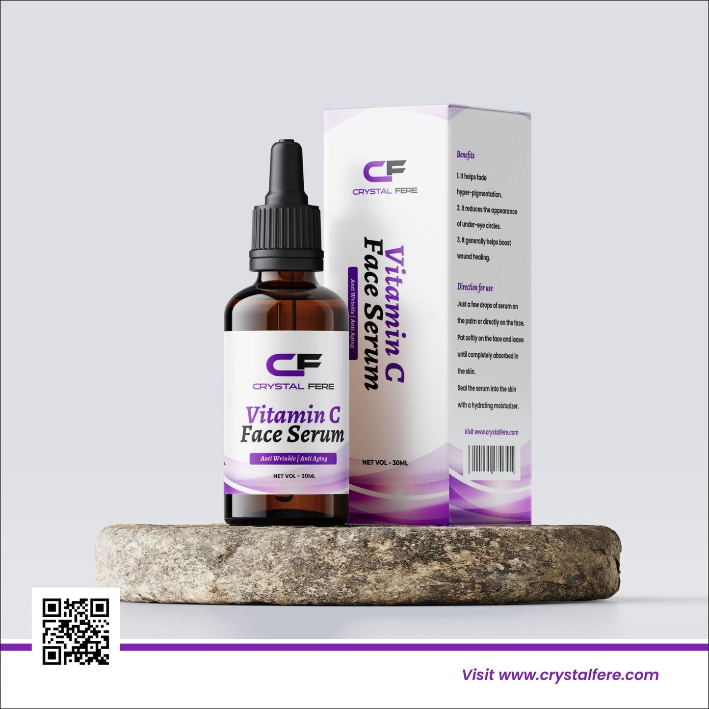 Vitamin c serum - for brightening - crystalfere collectiblecrystalfere