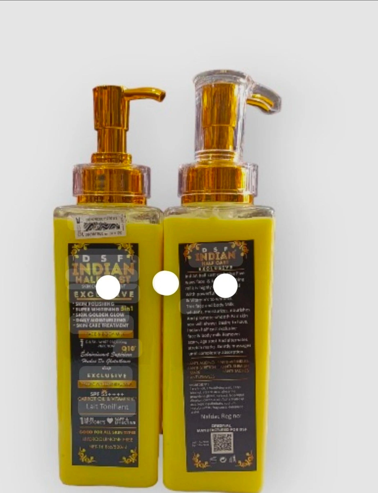 2x INDIAN HALFCASTE EXCLUSIVE WHITENING LOTION.. Indian Half Cast Exclusive Body Milk.. Indian Half Cast Exclusive gives 5 in 1 effects, active whitening milk with SPF55++++. Carrot oil & vitamin C. Skin polishing Super whitening - crystalfere collectiblezex