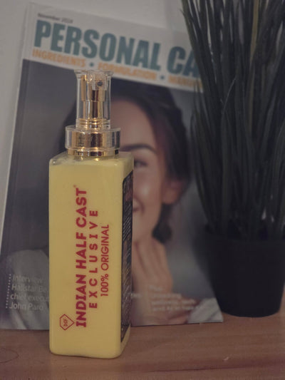 INDIAN HALFCASTE EXCLUSIVE WHITENING LOTION.. Indian Half Cast Exclusive Body Milk.. £30.00 Indian Half Cast Exclusive gives 5 in 1 effects, active whitening milk with SPF55++++. Carrot oil & vitamin C. ﻿﻿Skin polishing ﻿﻿Super whitening - crystalfere collectiblezex