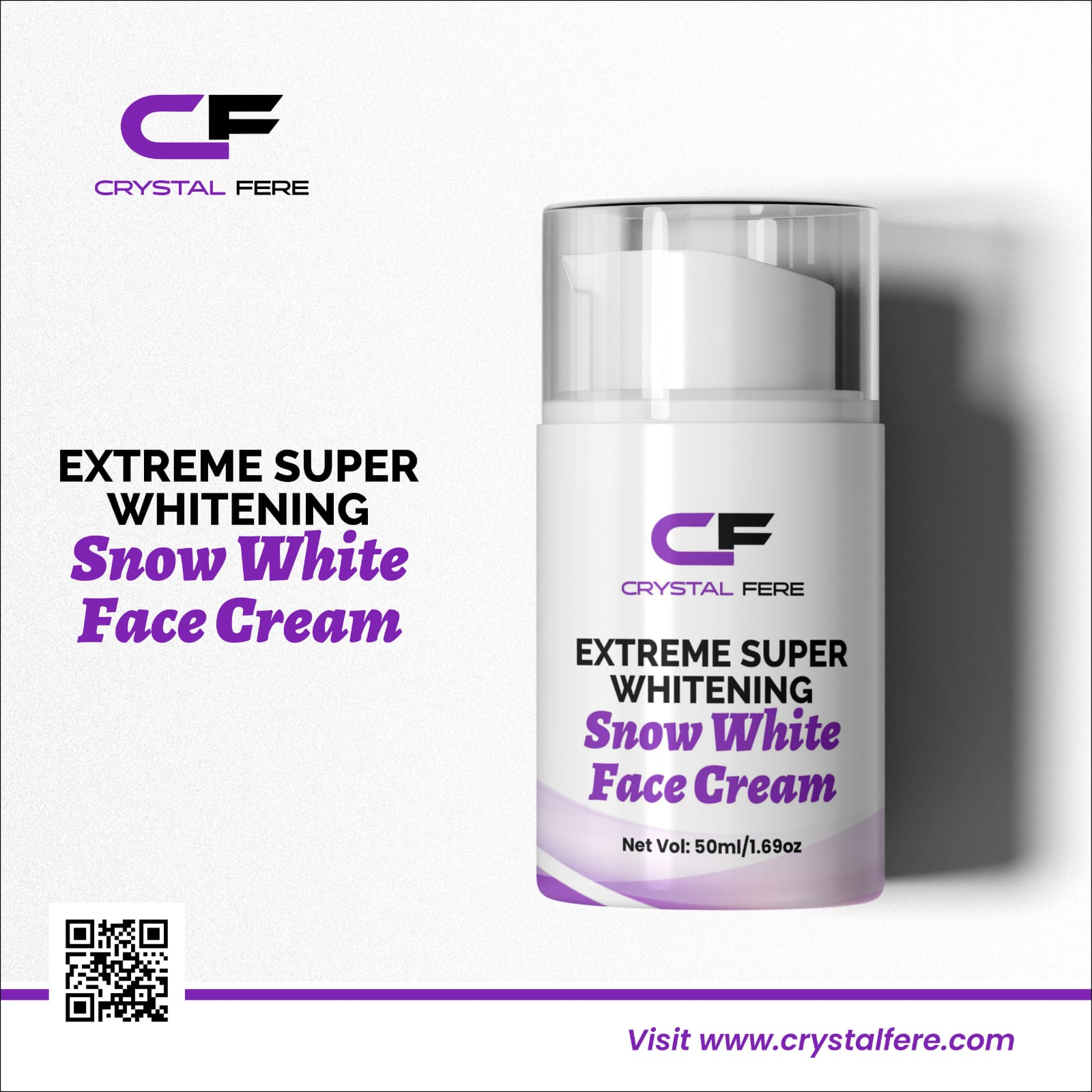 Extreem Super whitening Snow white face cream - crystalfere collectiblecrystalfere collectible