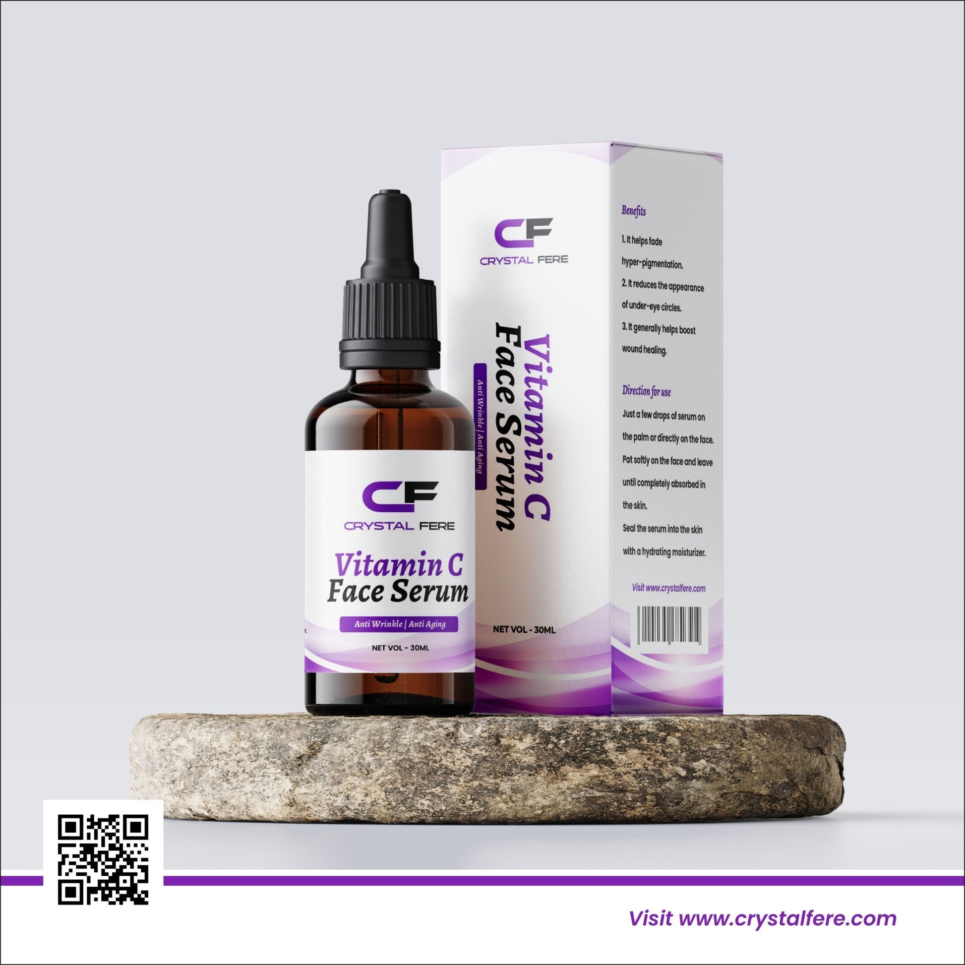 Vitamin c serum - for brightening - crystalfere collectiblecrystalfere