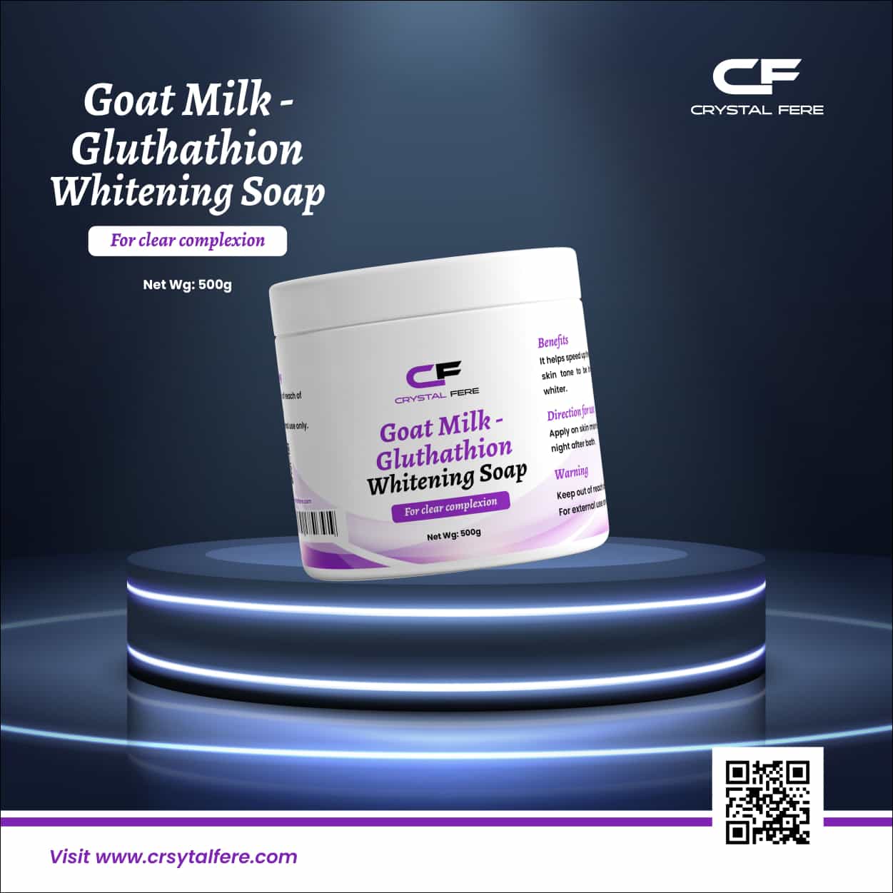 Goat Milk Gluthathion Whitening soap - crystalfere collectibleCrystal fere