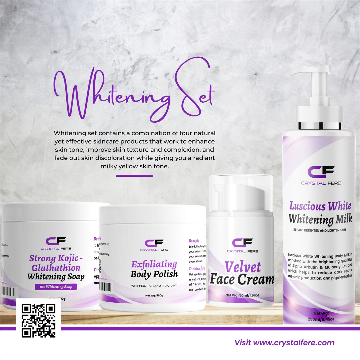 Super Whitening set - crystalfere collectibleCrystal fere