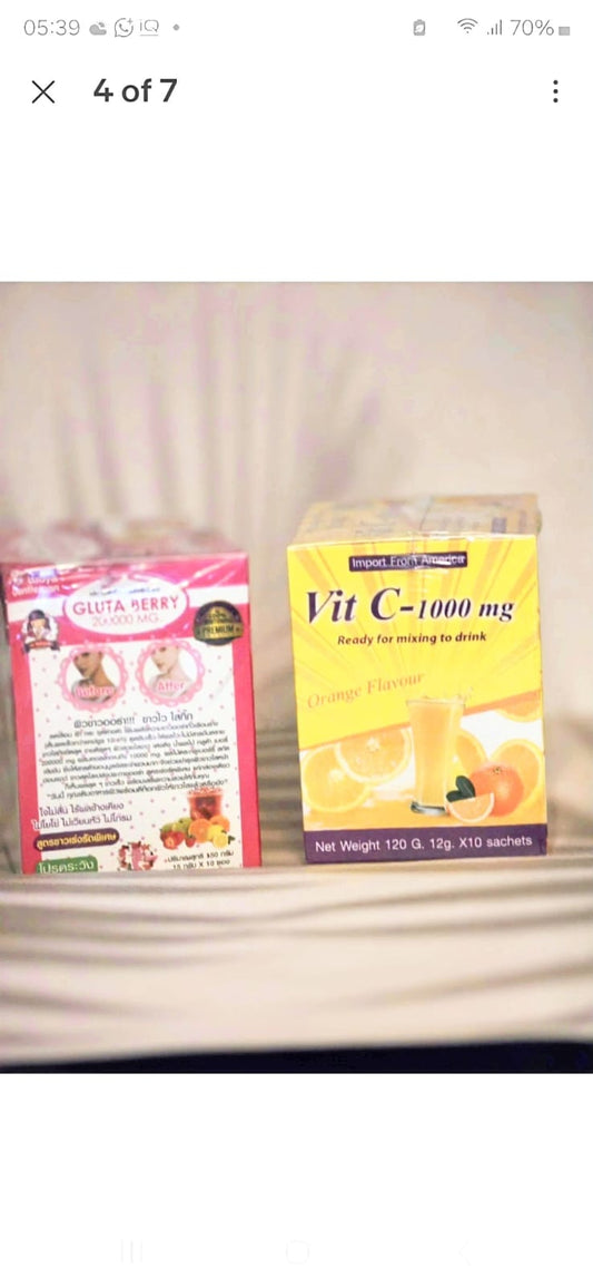 Supreme Gluta White Glutathione And Vitamin C 1000mg Beauty Skin Antioxidant - crystalfere collectibleCrystal fere