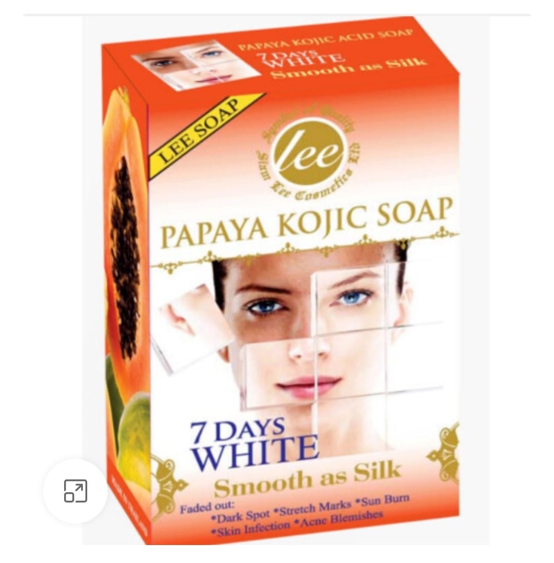 Papaya Kojic Soap 7 Days White Smooth As Silk Dark Spot* Stretch Marks*Sun Burn* 160g - crystalfere collectibleCrystal fere