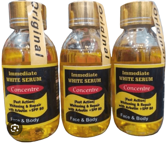 immediate white serum concentrate fast action with Arbutin + spf 80 - crystalfere collectiblecrystalfere collectible