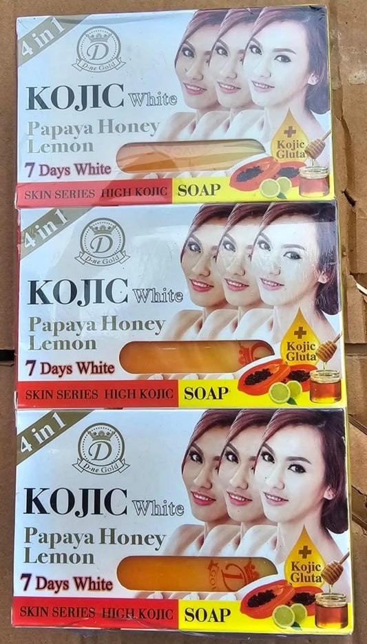 6 x Kojic White Gluta Papaya Arbutin Soap - 160grms x6 - crystalfere collectibleCrystal fere