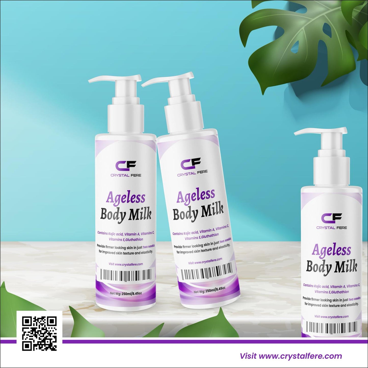 AGELESS FACE CREAM, AGELESS BODY MILK, SCRUB, AND SOAP SET. - crystalfere collectiblecrystalfere collectible