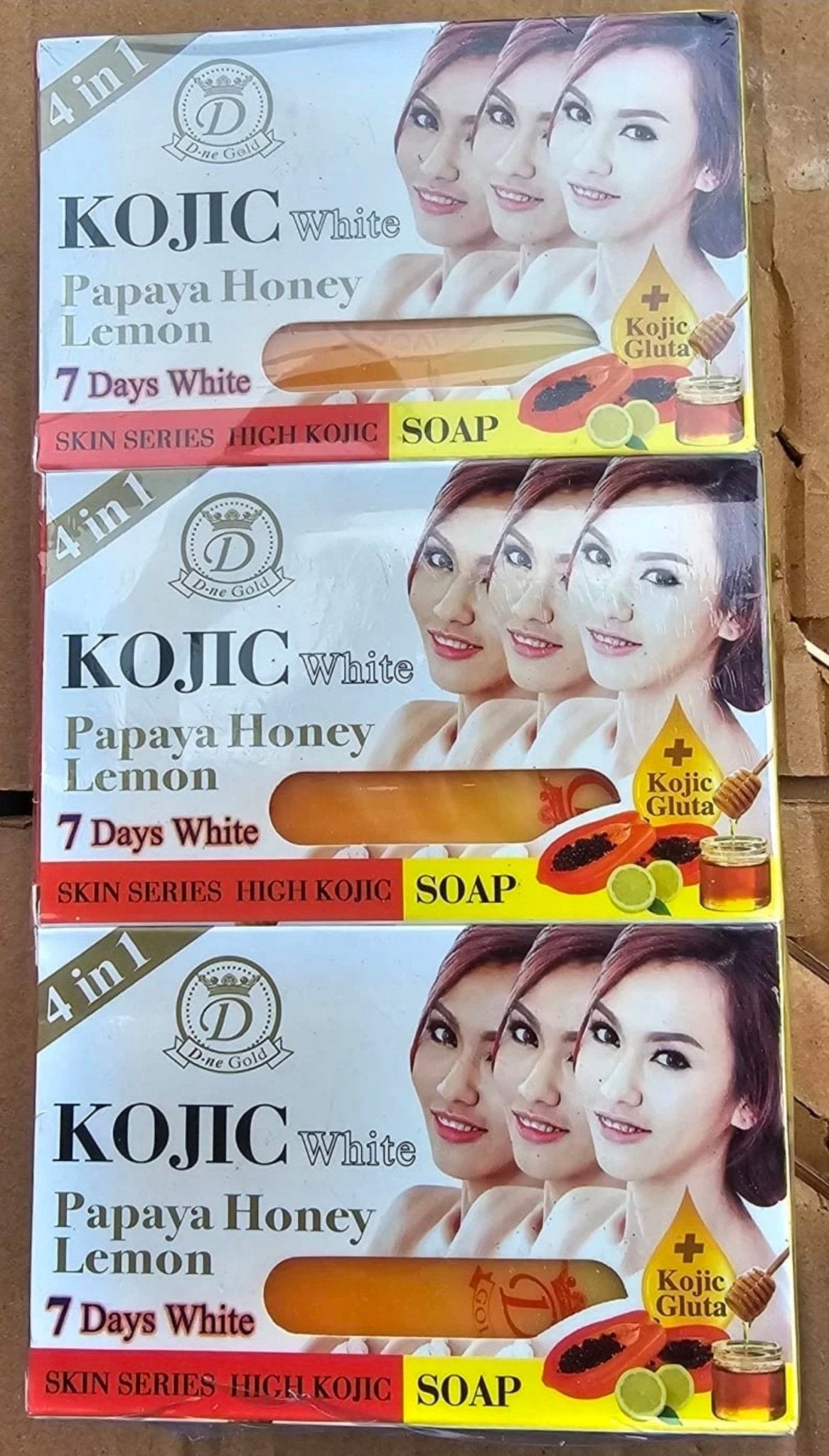 6 x Kojic White Gluta Papaya Arbutin Soap - 160grms x6 - crystalfere collectibleCrystal fere