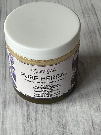 Herbal treatment and exfoliating soap - crystalfere collectiblecrystalfere